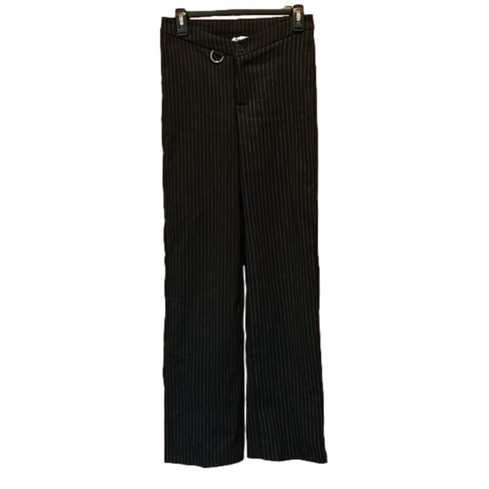 Princess Polly Pinstripe Black Trousers